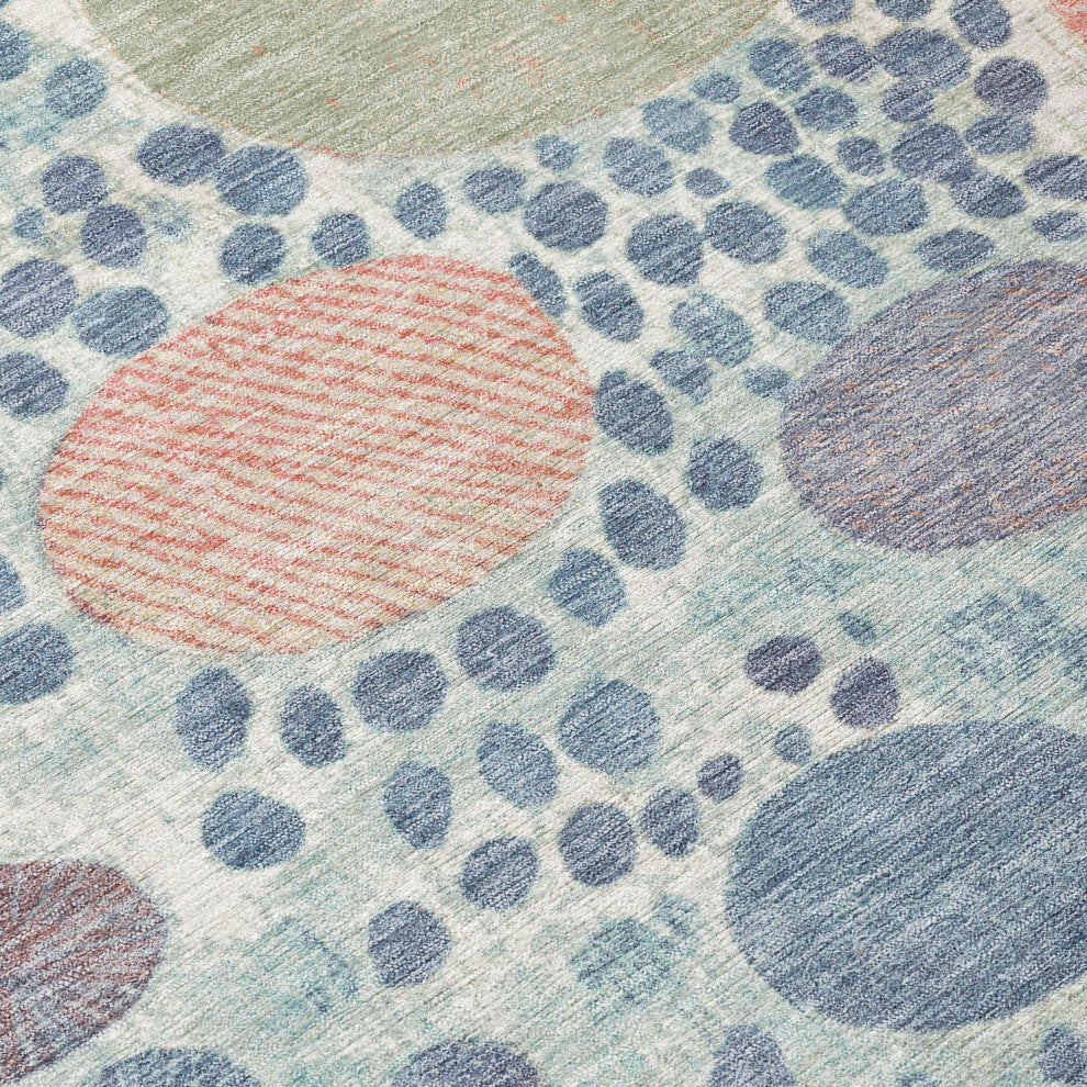 Machine Washable Indoor/Outdoor Chantille ACN1895 Denim 1'8" x 2'6" Rug