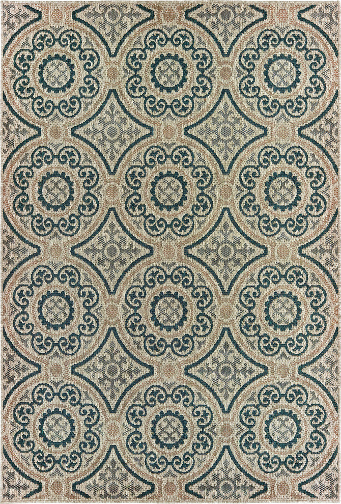 Latitude 609X, Gray/Blue, 6'7"x9'2"