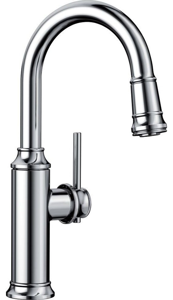 Blanco Empressa 1-Handle Pull-Down Bar Faucets, Polished Chrome