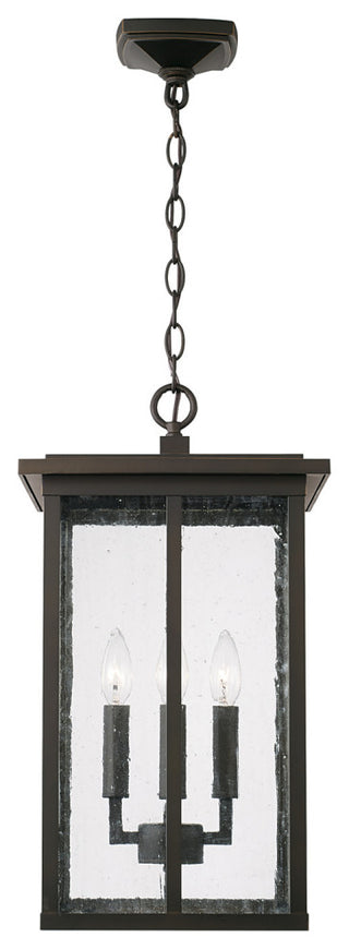 Capital Lighting 943844 Barrett 4 Light 12"W Outdoor Taper Candle - Black