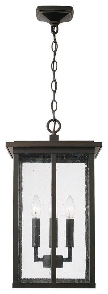 Capital Lighting 943844 Barrett 4 Light 12"W Outdoor Taper Candle - Black