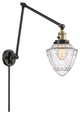 Innovations 238-BAB-G664-7-LED 1 Light Swing Arm, Switch, Black Antique Brass