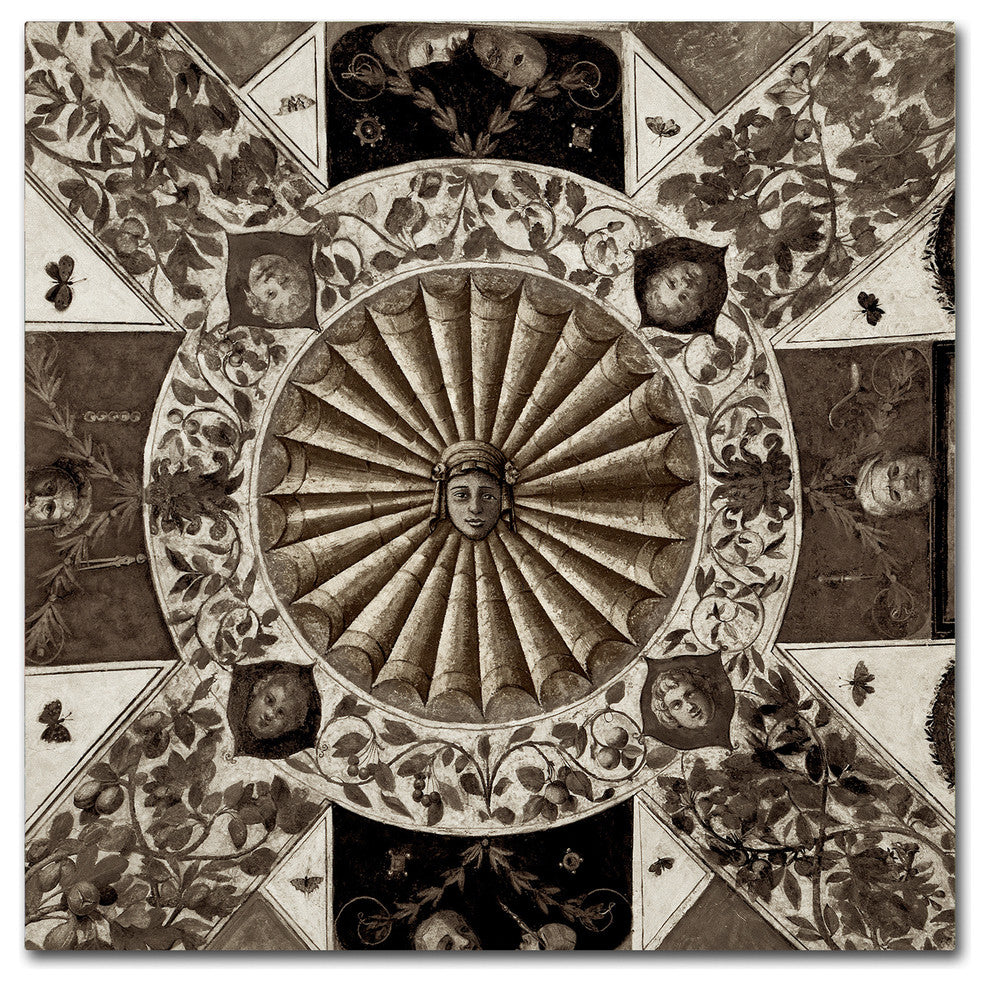 Alan Blaustein ''Giardini Italiano VII'' Canvas Art, 18x18