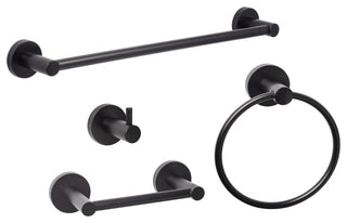 Sure-Loc LG-SET-PH2PV Lugano 4 Piece Bathroom Package - Flat Black