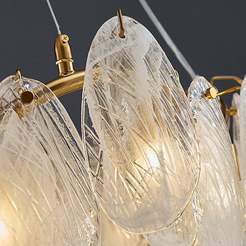 Zafferana Etnea | Round Smoke Gray Crystal Chandelier for Bedroom, White, 17"