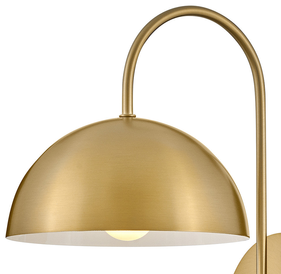 Lark Lou 17" Single Wall Sconce, Lacquered Brass