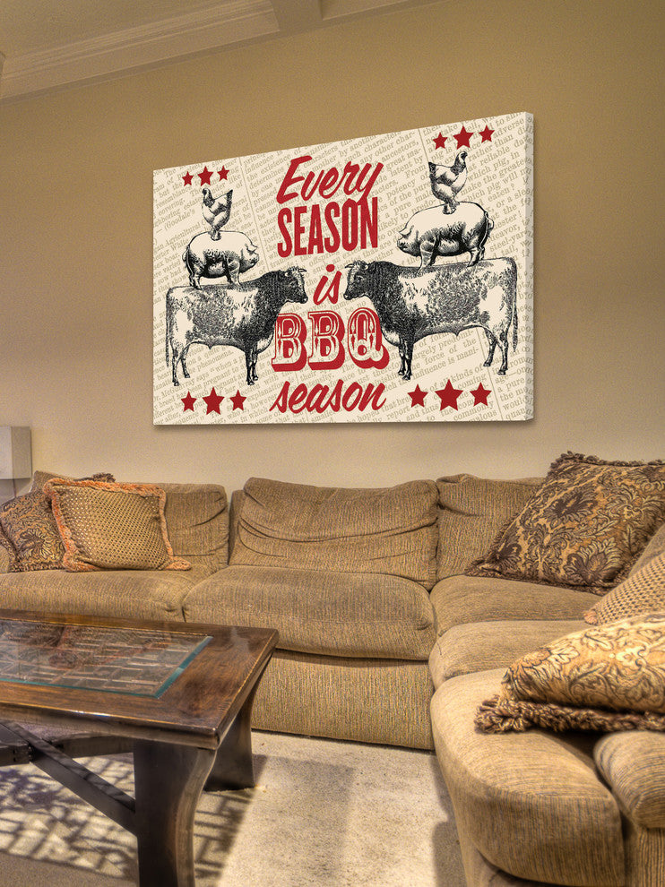 "BBQ Season" Painting Print on Canvas