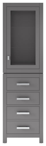 The Madison Collection Linen Cabinet, Gray