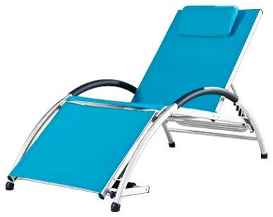 Dockside Sun Lounger, Turquoise