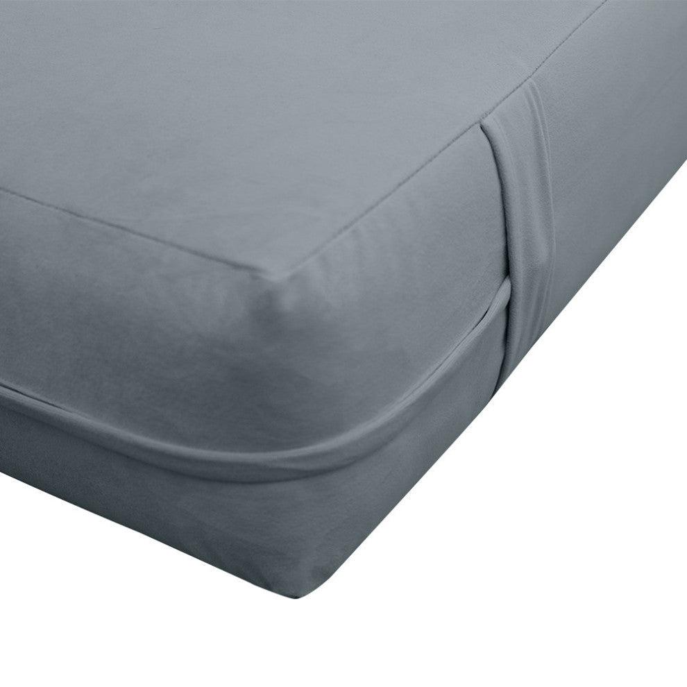Knife Edge 8" Twin Size 75x39x8 Velvet Indoor Daybed Mattress |COVER ONLY|-AD347