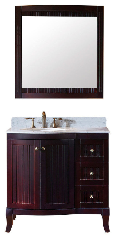Khaleesi 36" Single Bathroom Vanity Set, Espresso