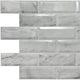 Off-White Marble Bricks 3D Wall Panels, Set of 10, Covers 64 Sq Ft