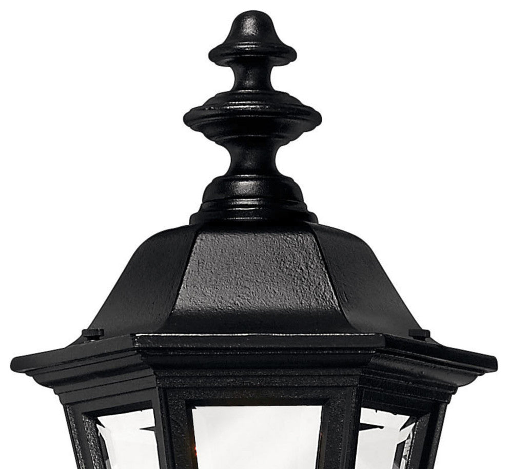 Hinkley Manor House Large Wall Mount Lantern With Tail, Black