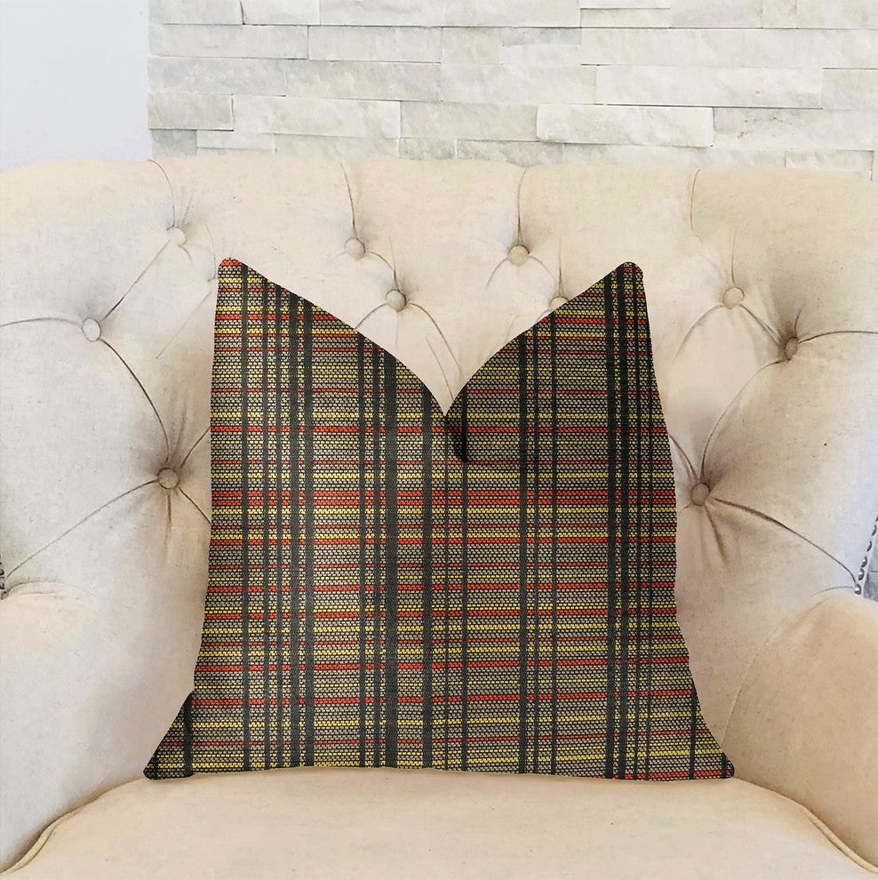 Grizzly Cay Gray Luxury Throw Pillow, 26"x26"