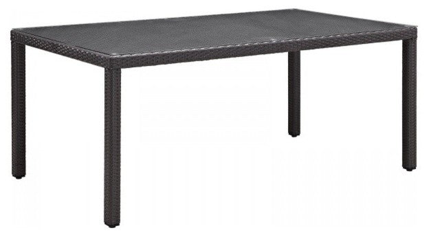 Espresso Beige Convene 7-Piece Outdoor Patio Dining Set