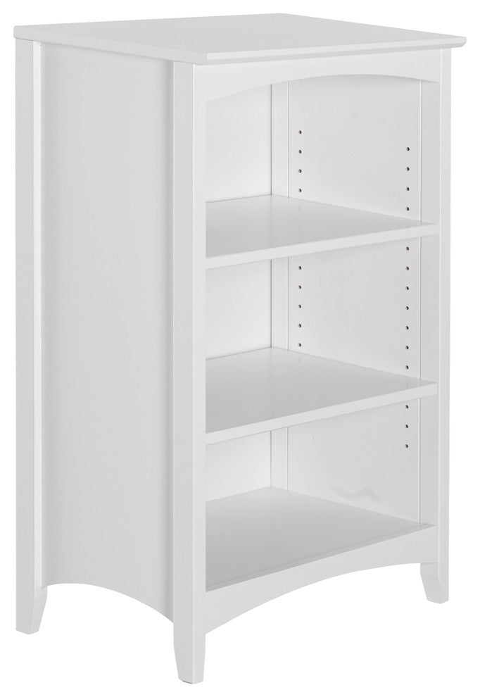 Shaker Style Bookcase, White, 36"