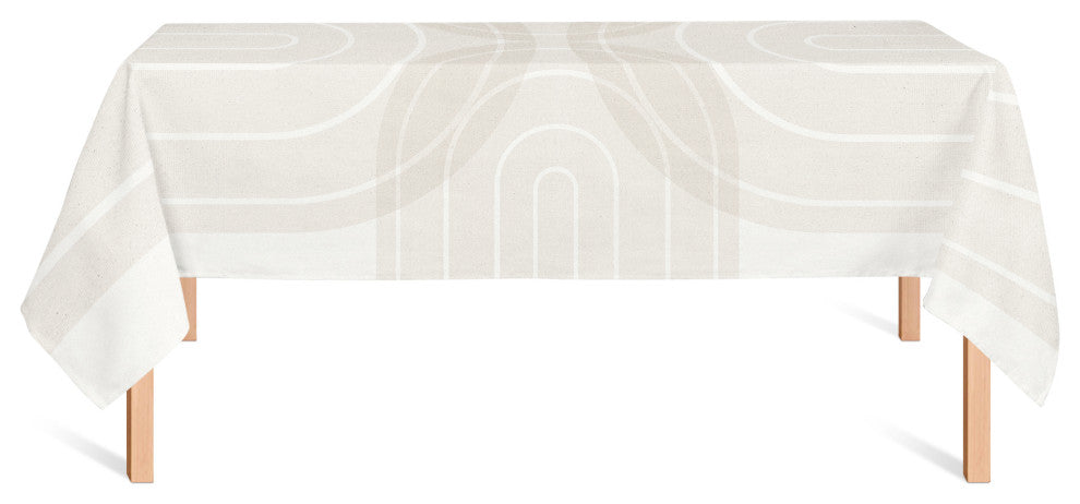 Neutral Rainbow 58x102 Tablecloth
