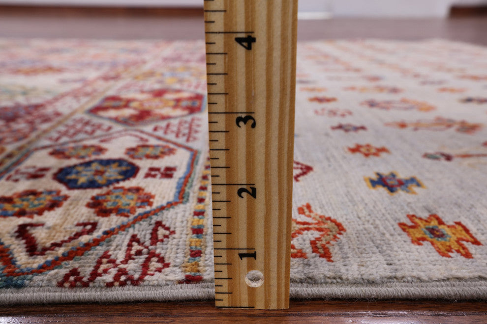 3' 11" X 5' 10" Super Kazak Khorjin Hand-Knotted Rug Q5840