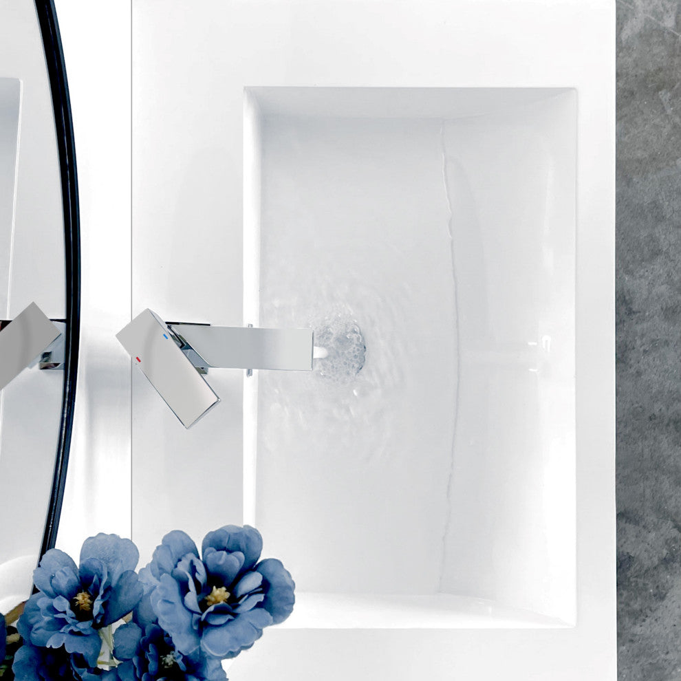 STYLISH Bathroom Faucet Single Handle Polished Chrome Finish, B-112C AVA