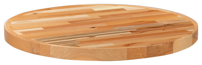 Round Butcher Block Style Table Top, 30"