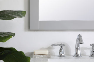 Anderson Rectangle Vanity Mirror, 24", Gray