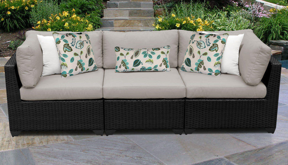 Belle 3 Piece Outdoor Wicker Patio Furniture Set 03b