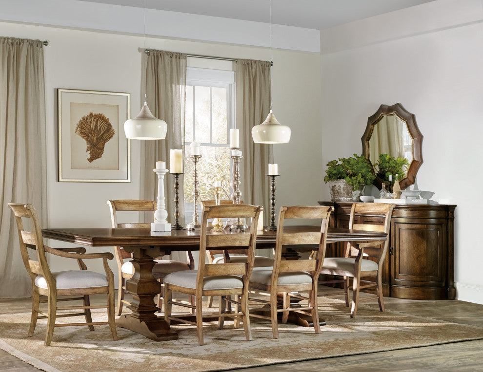 Archivist Trestle Table With 2-18" Leaves