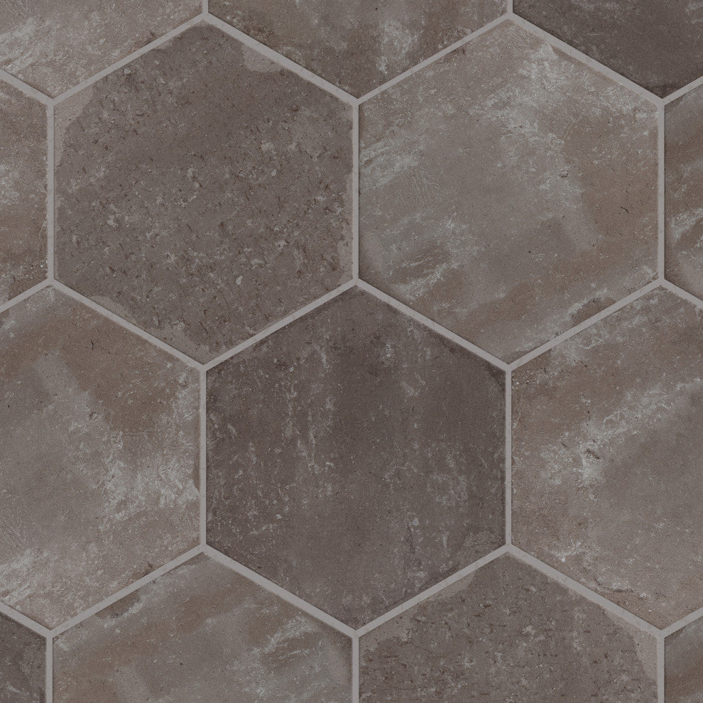 Brickyard Hex Olive Porcelain Floor and Wall Tile