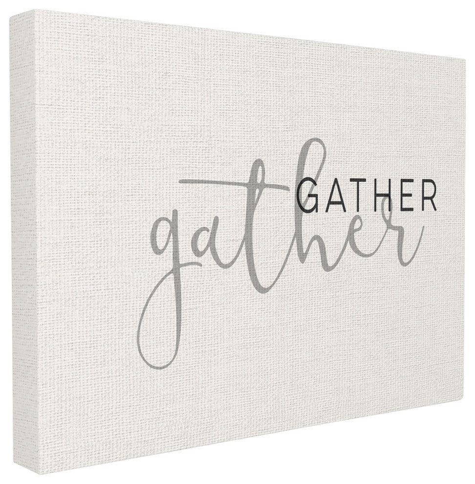 Stupell Ind. Gather Typography Oversized Wall Plaque Art, 13 x 19