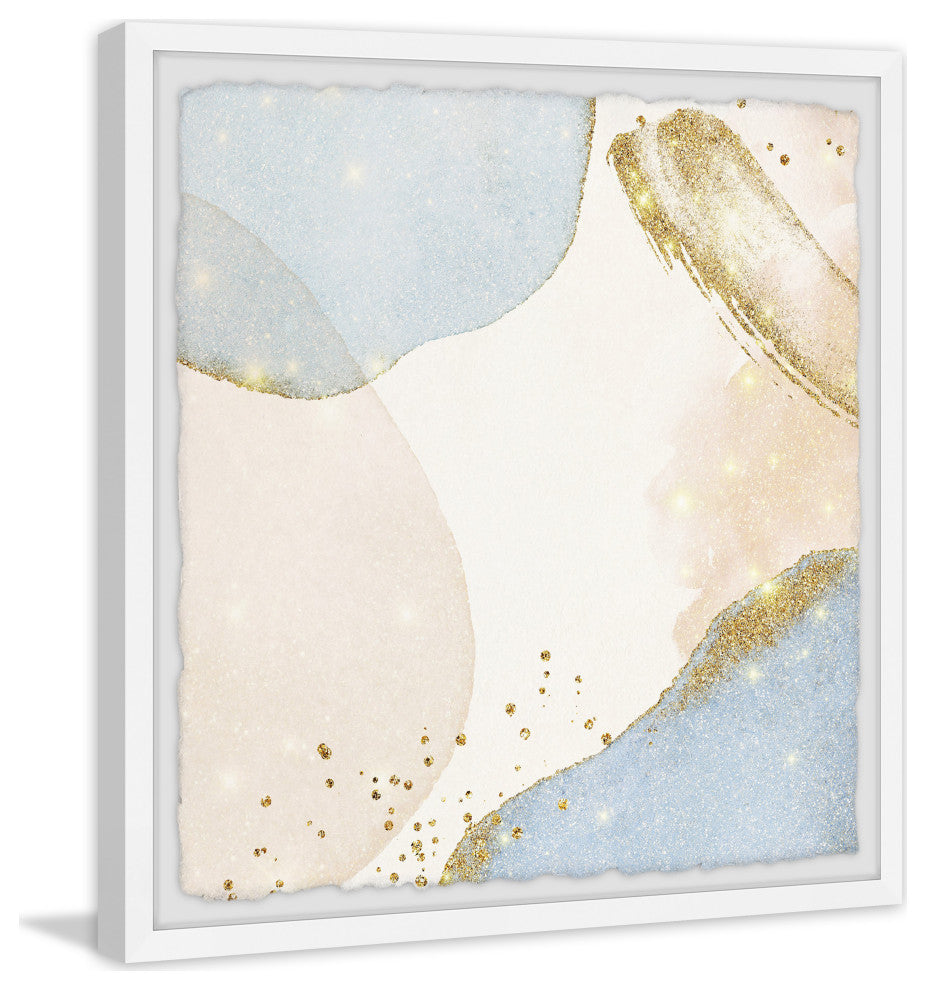 "Stream of Gold" Framed Painting Print, 32x32