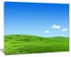 Calm Green Meadow, Landscape Canvas Art Print, 40"x30"