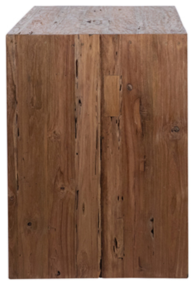 Modern Teak Waterfall Table Desk
