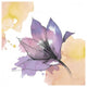 "Watercolor Graphite Flower IX" Digital Paper Print by Avery Tillmon, 32"x32"