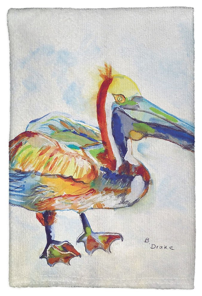 Heathcliff Pelican Kitchen Towel - Two Sets of Two (4 Total)