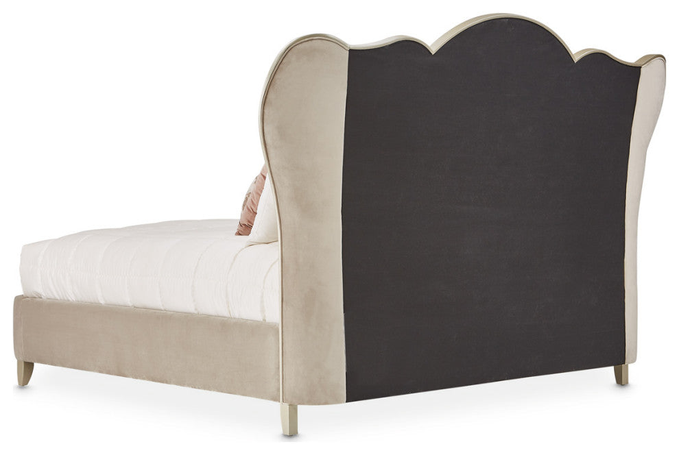 Villa Cherie Cal. King Channel Tufted Bed - Hazelnut