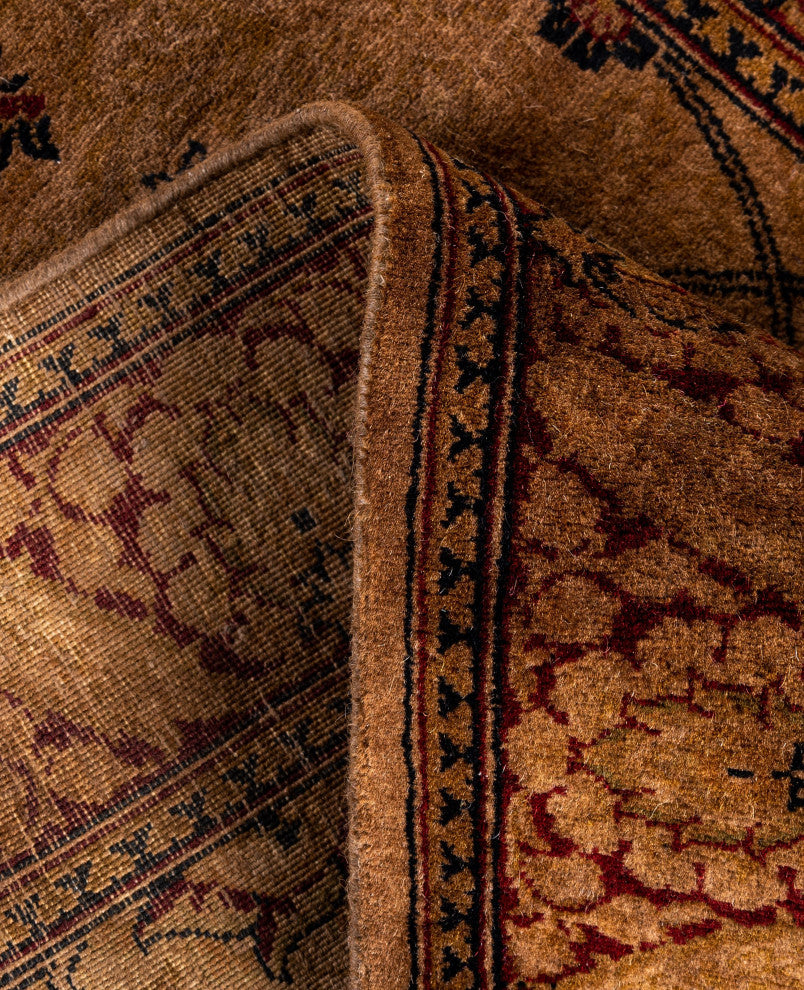 Overdyed One-of-a-Kind Hand-Knotted Area Rug Brown, 2' 8" x 8' 10"