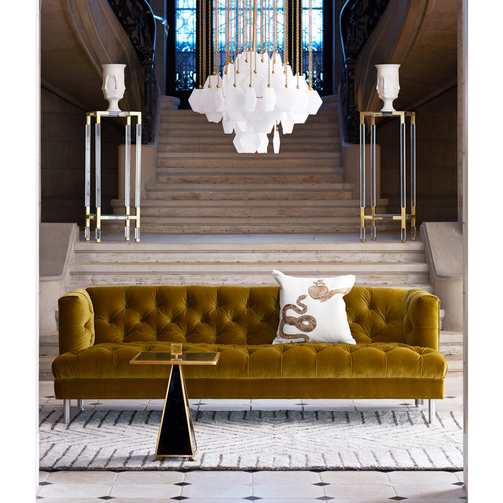 Muse Snake and Apple Throw Pillow