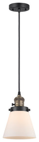 INNOVATIONS 201CSW-BAB-G61 1-Light Mini Pendant Black Antique Brass