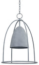 Wisteria 1 Light Large Exterior Lantern, Weathered Zinc