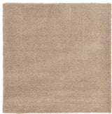 Solid/Striped Sybil 8'2" Square Khaki Area Rug