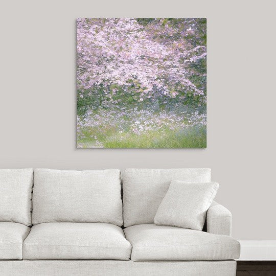 "Floral Froth I" Wrapped Canvas Art Print, 35"x35"x1.5"