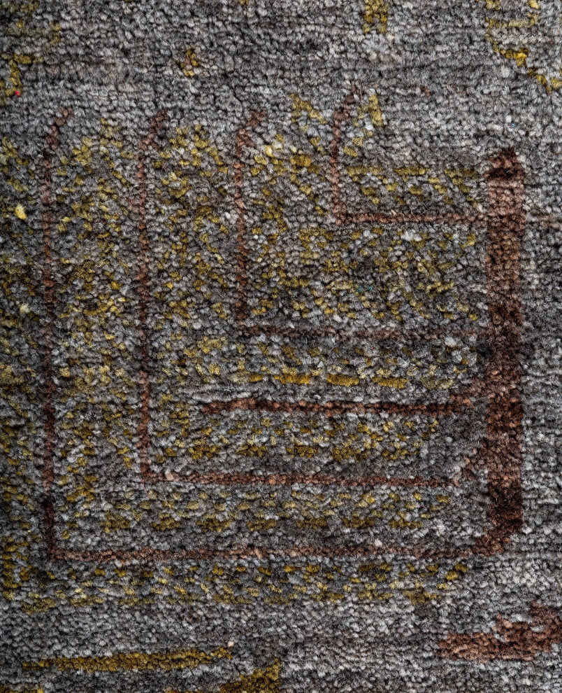 Overdyed One-of-a-Kind Hand-Knotted Area Rug Gray, 4' 10" x 7' 10"