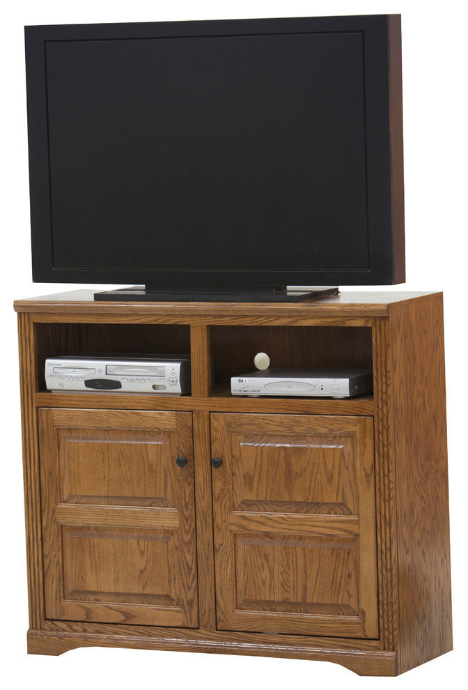 Eagle Furniture Oak Ridge, Raised Panel Door 45" Wide TV Console, Lite Oak
