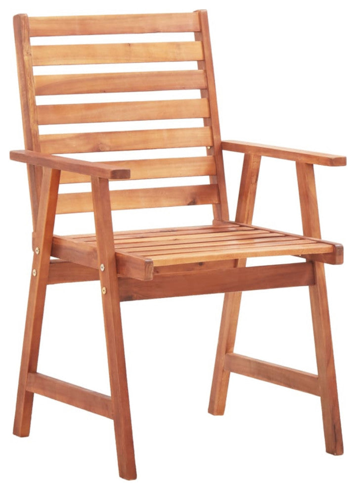 Vidaxl Outdoor Dining Chairs 4-Piece Solid Acacia Wood