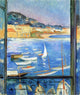 Henri Lebasque A Window Overlooking the Port, 20"x25" Wall Decal