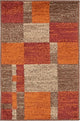 Unique Loom Multicolored Autumn Providence 2' 0 x 3' 0 Area Rug
