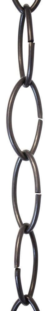 Brass Large Loop Chandelier Chain, Various Finishes, Oil Bronzed Black, U43