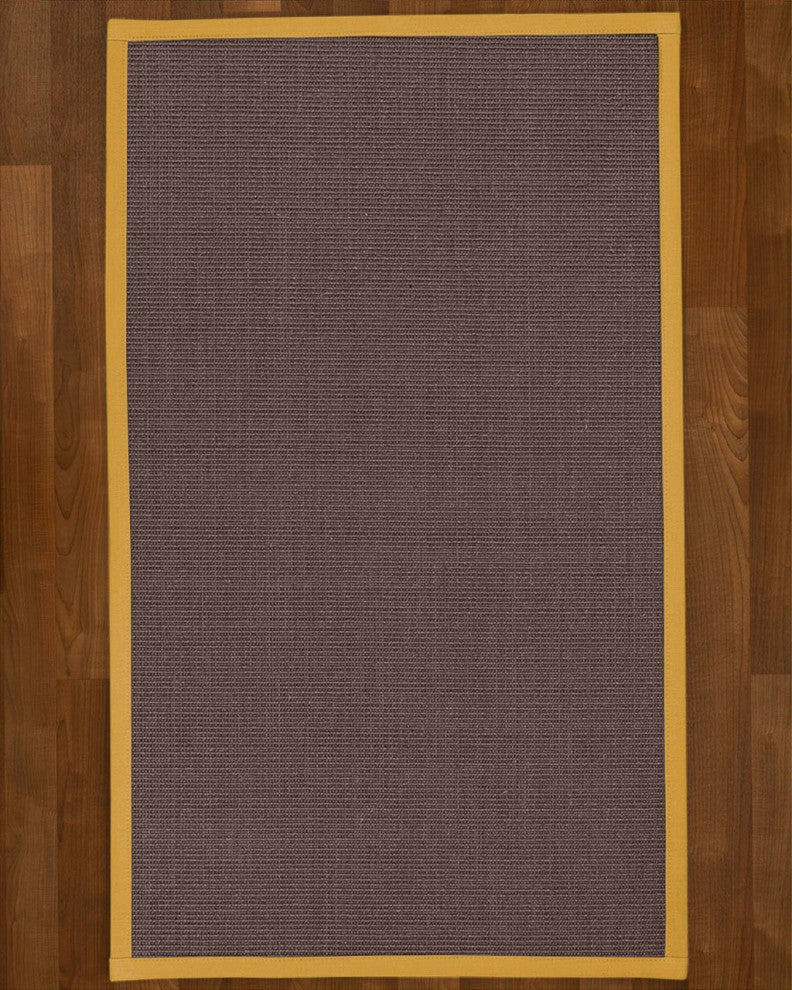 Natural Area Rugs Big Sur Custom Sisal Rug, 8', Square Tan Border