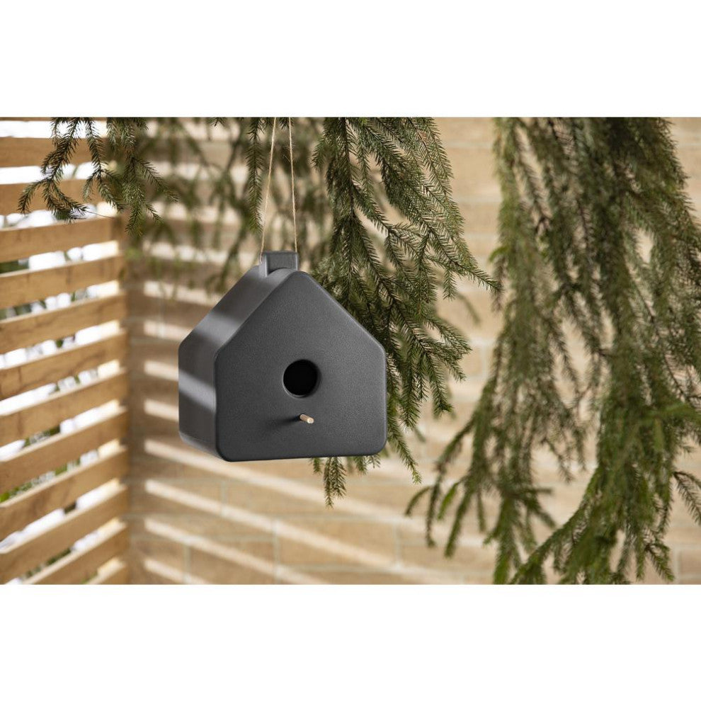 Dalya Decorative Birdhouse, Dark Gray