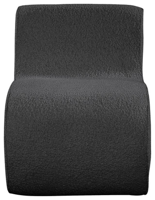 Desiree Boucle Fabric Upholstered Accent Chair, Black